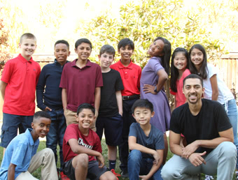 team posing with soren